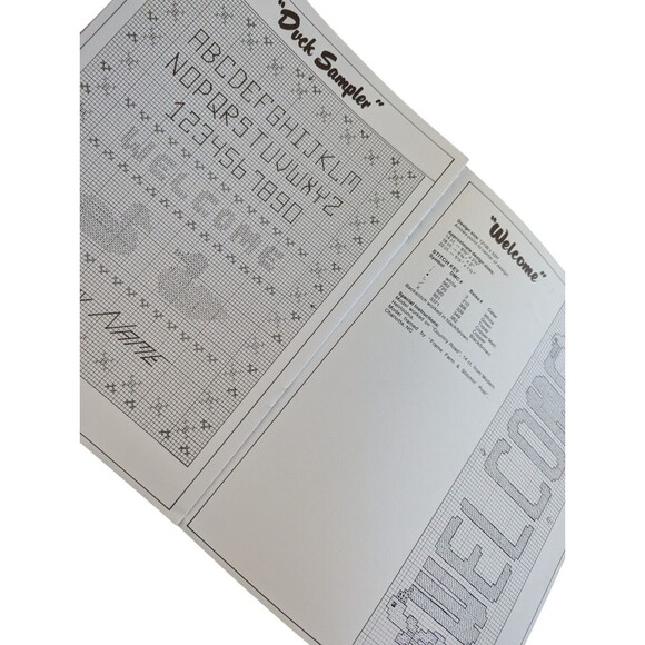 Country Quackers To Cross-Stitch Geese Duck 13 Pattern Craft Book 8019 Gaggle - Picture 3 of 3